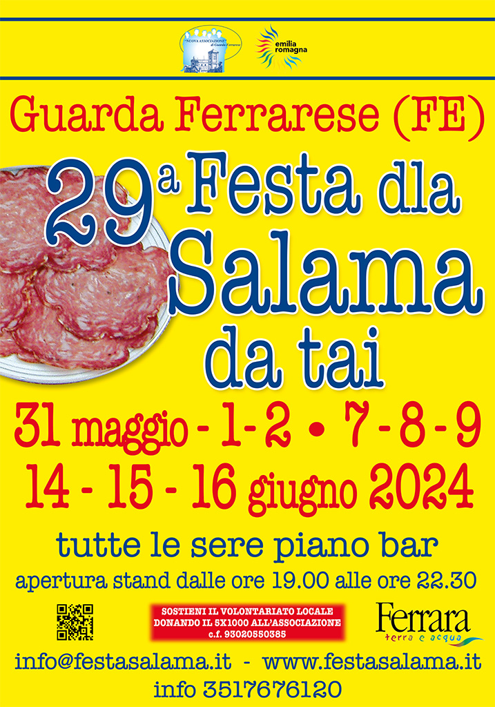 Festa dla Salama 2024 a Guarda Ferrarere Festa Salama da tai 2024