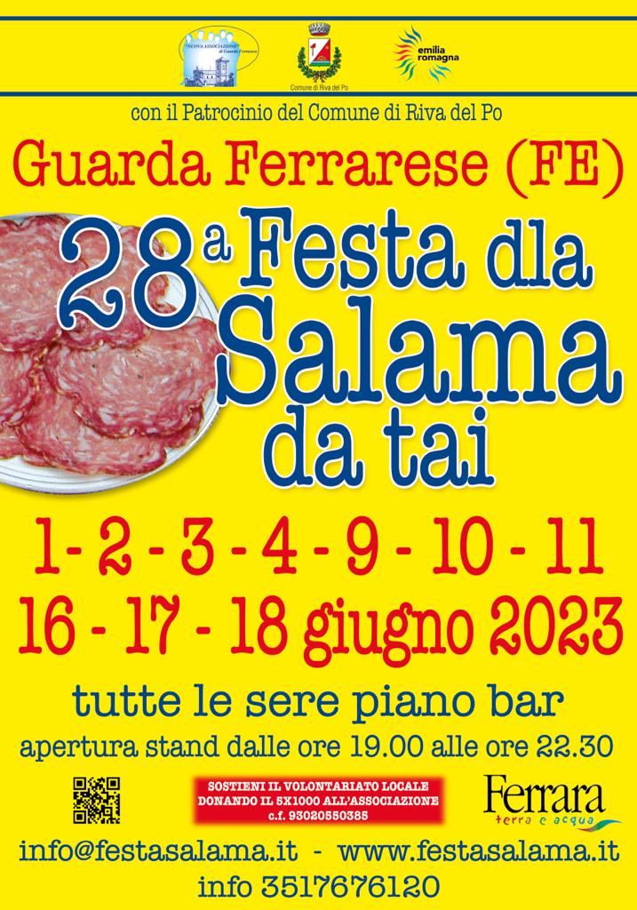 Festa dla Salama 2023 a Guarda Ferrarere Festa Salama da tai 2023